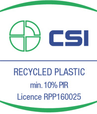 RECYCLED PLASTIC (licenza CSI* n°160025)